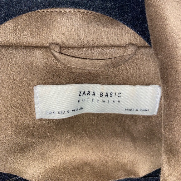 Zara Suede Brown Jacket size S - never worn - Picture 2 of 3